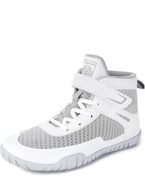 Sisttke Kids Wrestling Shoes - White Grey, Size 5 Big Kid. -  BB6